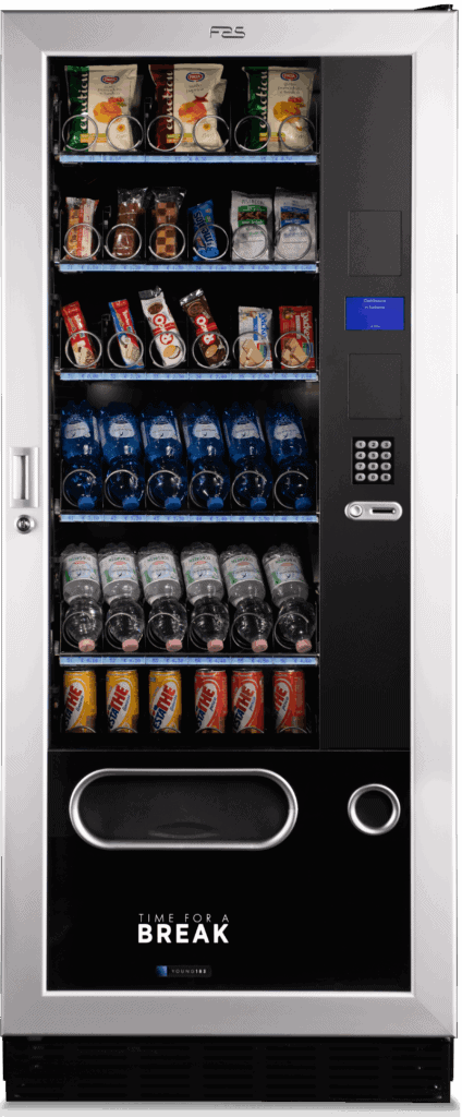 Automaten mit Snacks und Getränken für Unternehmen.