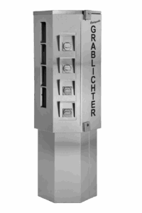 Automatischer Geldautomat für Verkaufsautomaten, robustes Design, sichere Bezahlung.