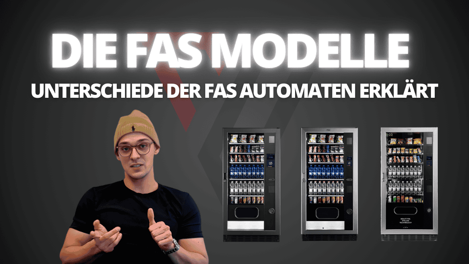 Automaten für Getränke und Snacks, FAS 750 Excellence Modell, moderne Verkaufsautomaten von Vendvibe.