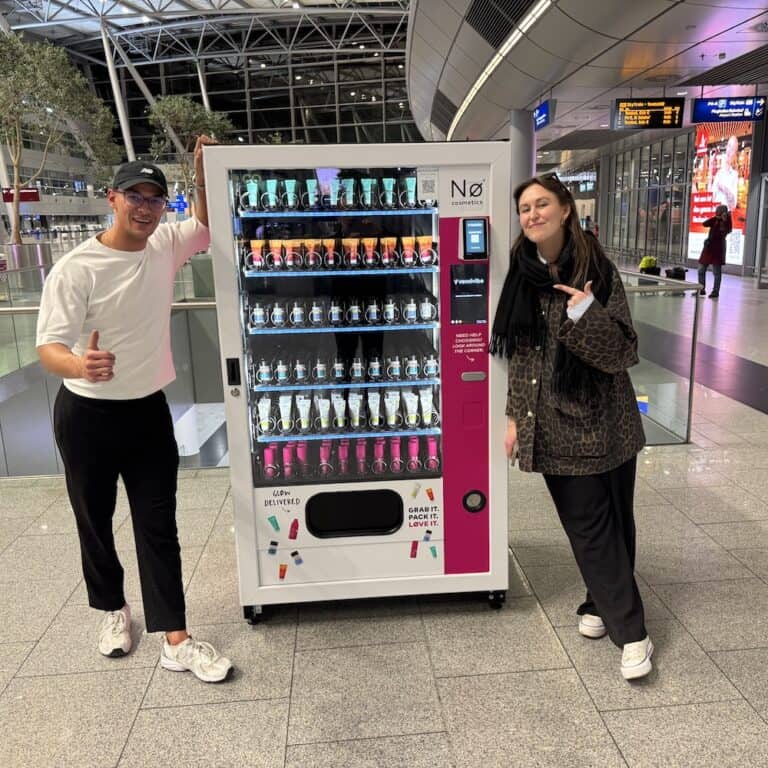 vendvibe-verkaufsautomaten no cosmetics vendivbe duesseldorf flughafen