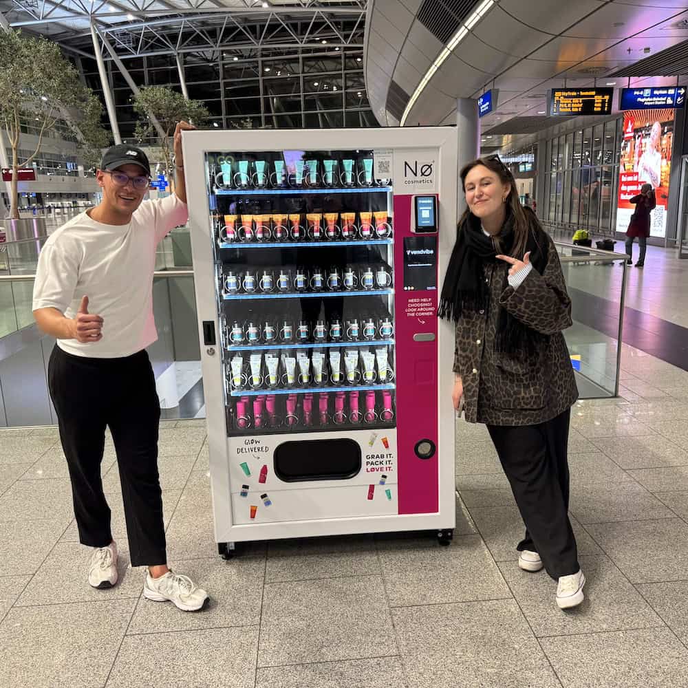 vendvibe-verkaufsautomaten no cosmetics vendivbe duesseldorf flughafen