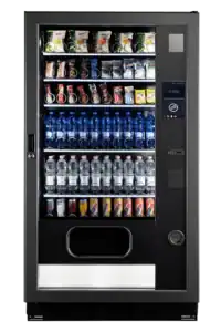 Snackautomat mit Münzeinwurf oder Kartenzahlung