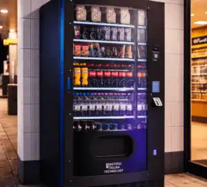 Verkaufsautomaten für Snacks, Getränke und Vapes